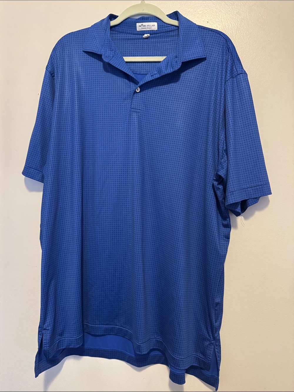 Peter Millar Men's Navy Micro-Pattern Summer Comfort